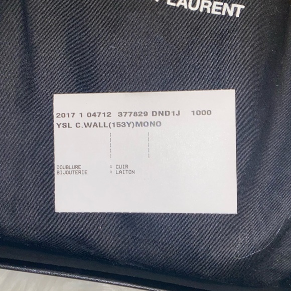 YSL Saint Laurent Monogram Chain Wallet - Picture 9 of 9